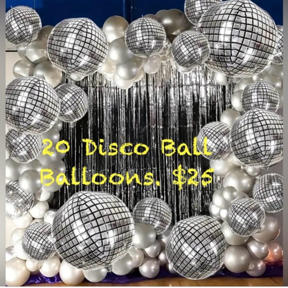 Silver Disco Ball Decorations for Parties